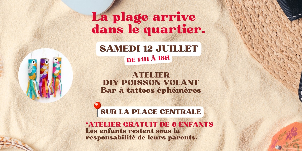 Atelier DIY Poisson Volant - Grand Quartier Plage
