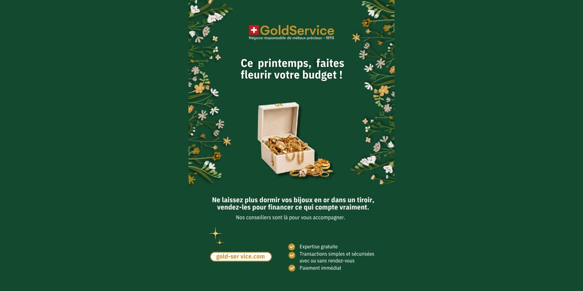 Ce printemps faites fleurir votre budget avec Gold Service
