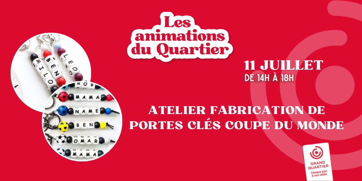 Atelier porte clés coupe du monde