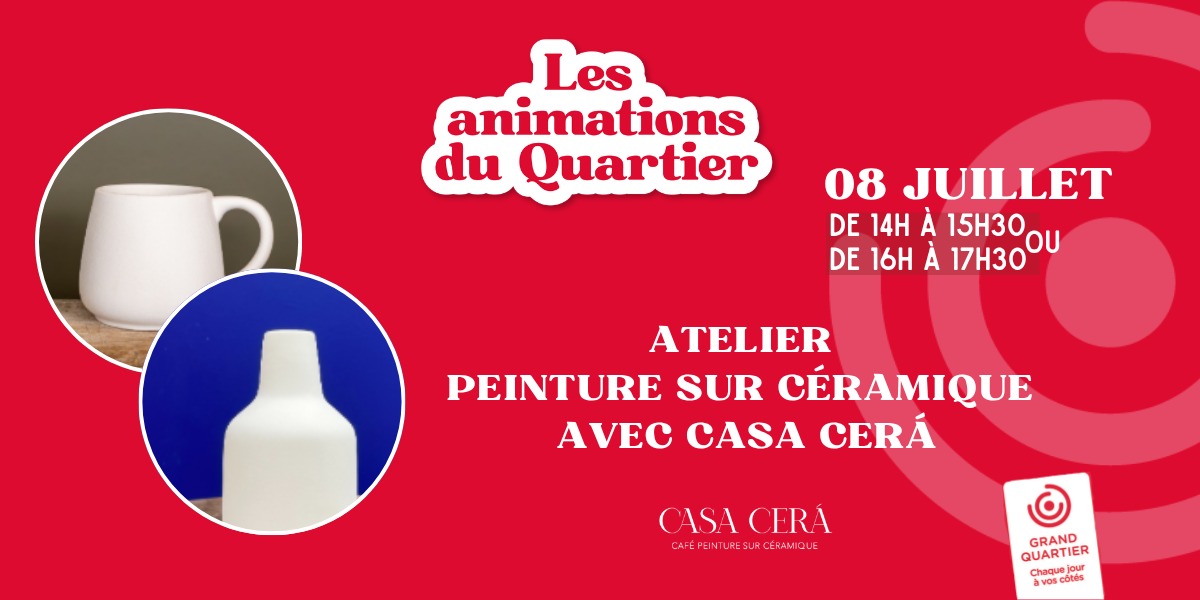 Atelier peinture sur céramique avec Casa Cerá