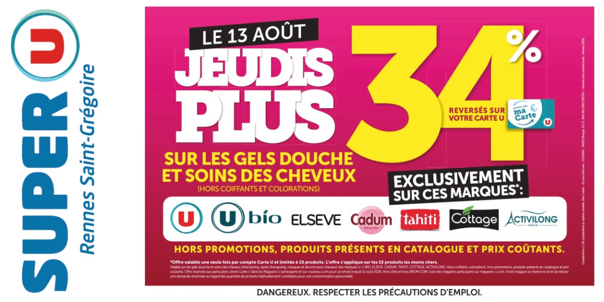 JEUDI PLUS : PROFITEZ DE - 34%