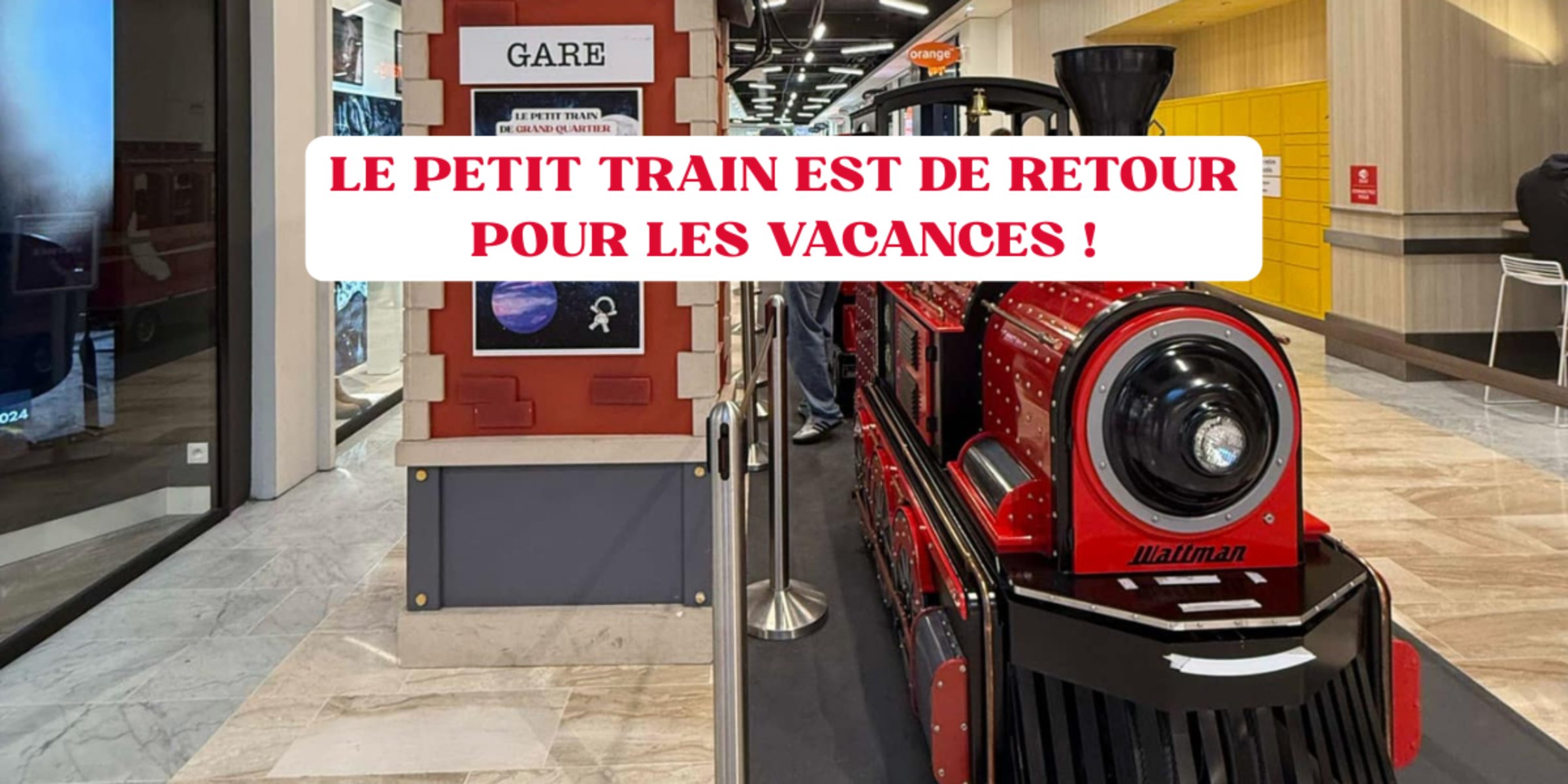 Le petit train est de retour pendant les vacances