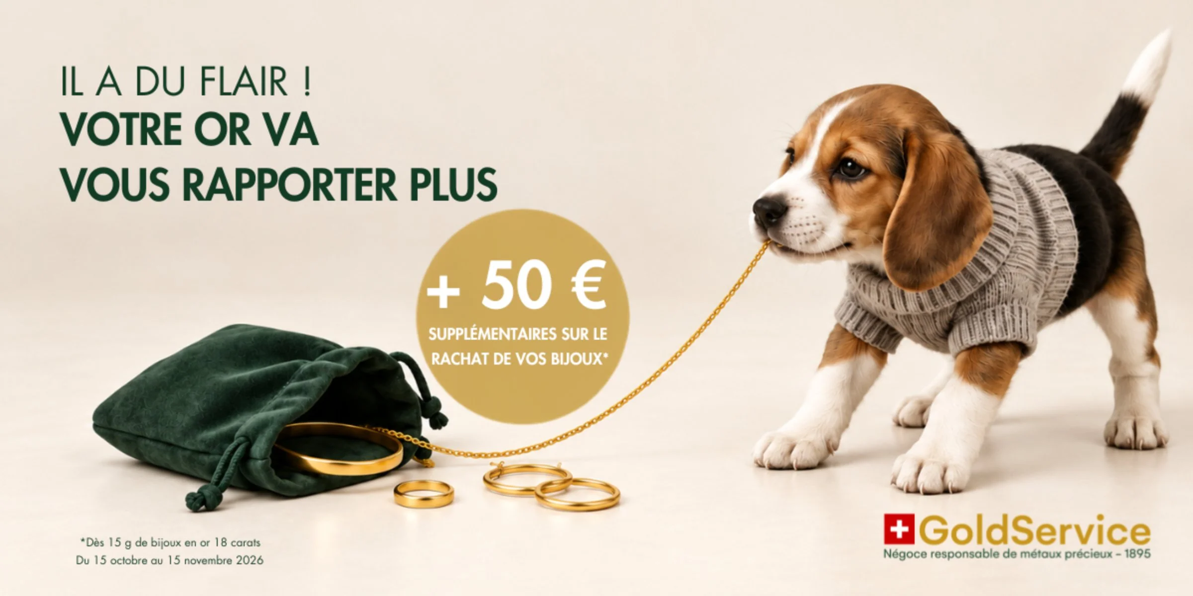 Offre spéciale avec Gold Service